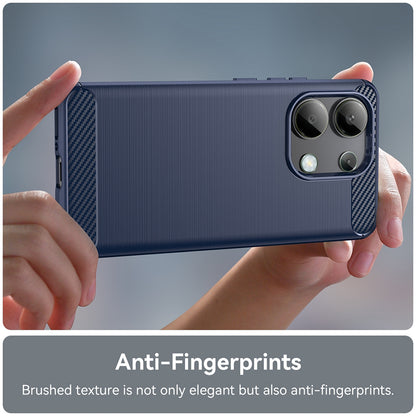 Futrola za Xiaomi Redmi Note 13 4G, Techsuit, Karbon, Plava