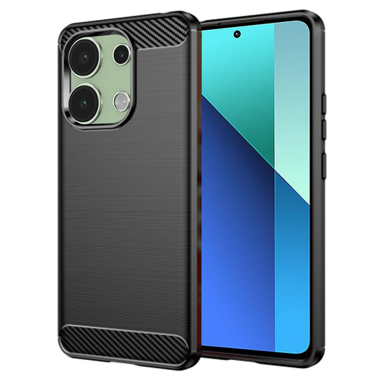 Futrola za Xiaomi Redmi Note 13 4G, Techsuit, Karbon, Crna