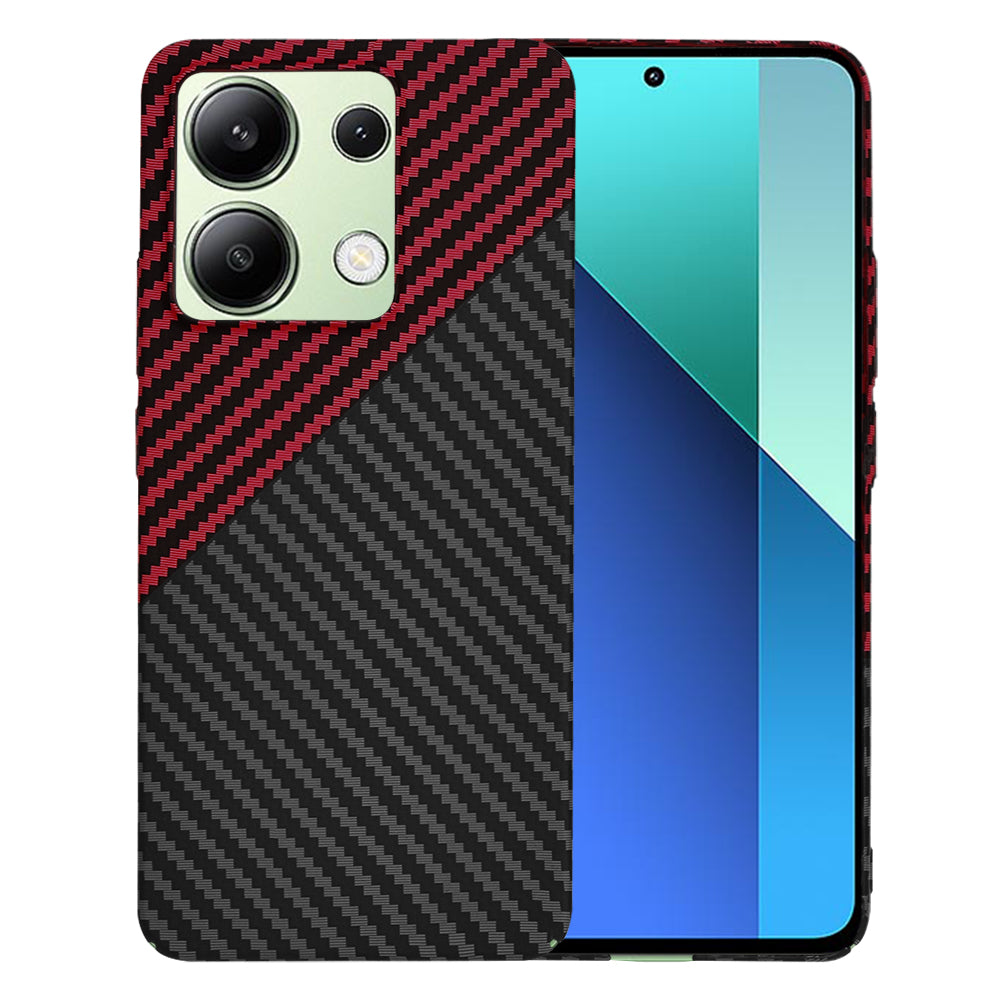Futrola za Xiaomi Redmi Note 13 4G, Techsuit, Carbonite FiberShell, Crno Crvena