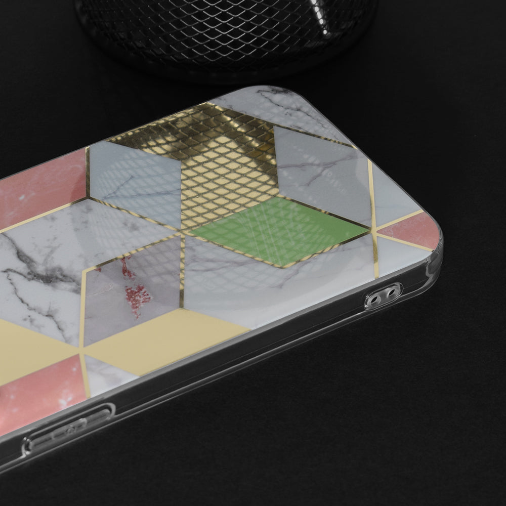 Futrola za Xiaomi Redmi Note 13 4G, Techsuit, Marble, Ljubičasta