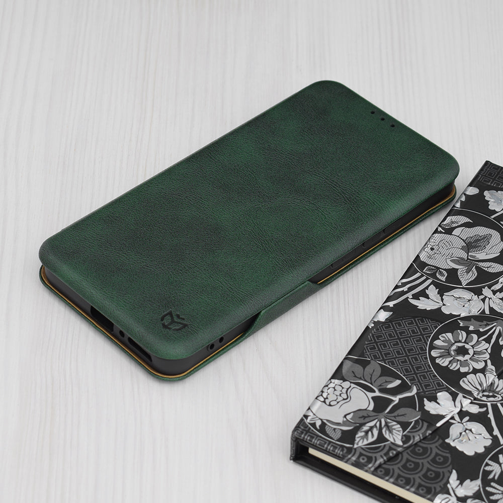 Futrola za Xiaomi Redmi Note 13 4G, Techsuit, Safe Wallet Plus, Zelena