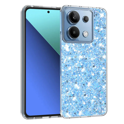 Futrola za Xiaomi Redmi Note 13 4G, Techsuit, Sparkly Glitter, Plava