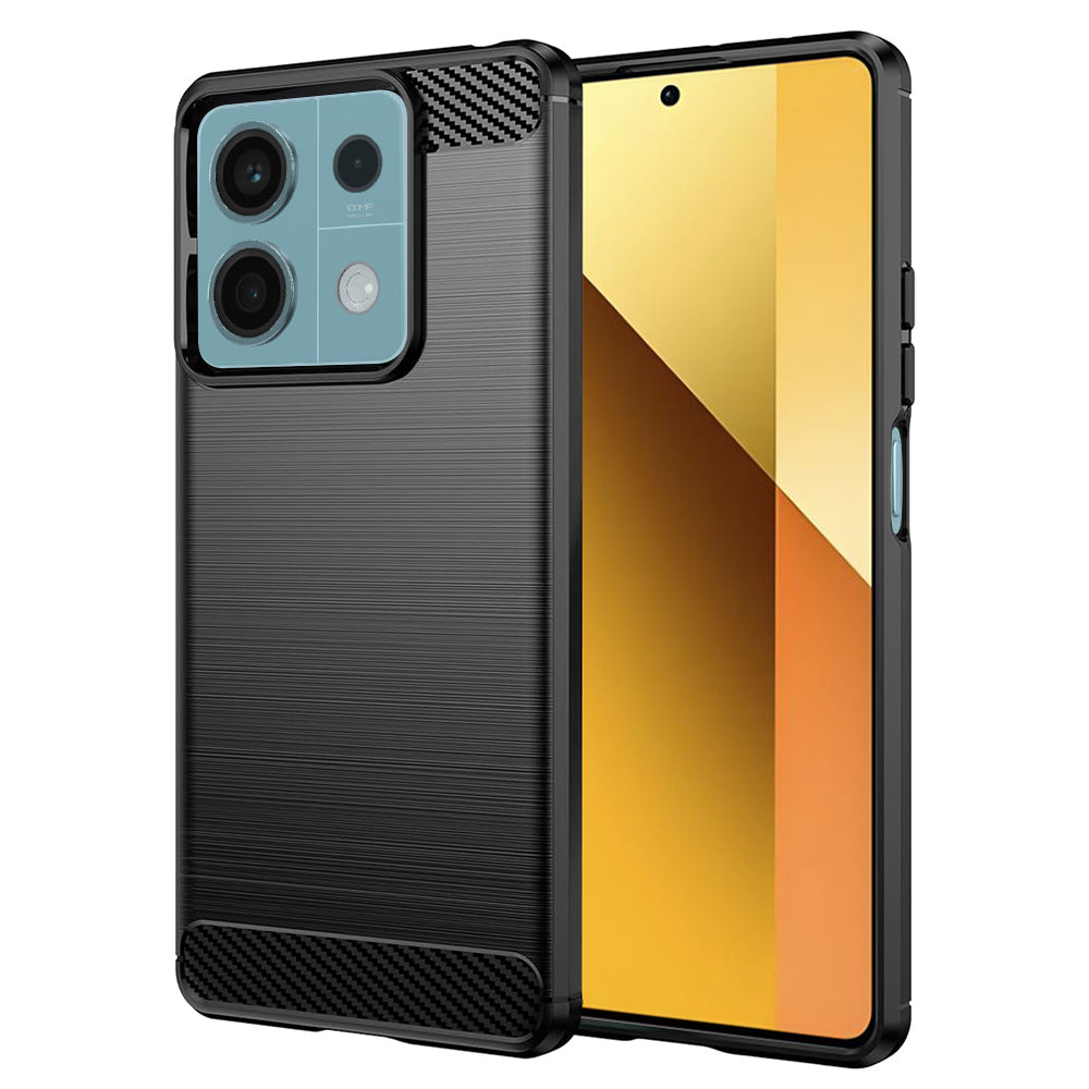 Futrola za Xiaomi Redmi Note 13 5G, Techsuit, Karbon, Crna