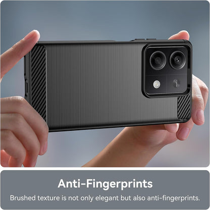 Futrola za Xiaomi Redmi Note 13 5G, Techsuit, Karbon, Crna
