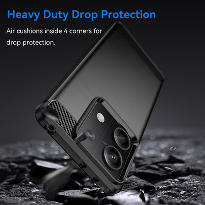 Futrola za Xiaomi Redmi Note 13 5G, Techsuit, Karbon, Crna