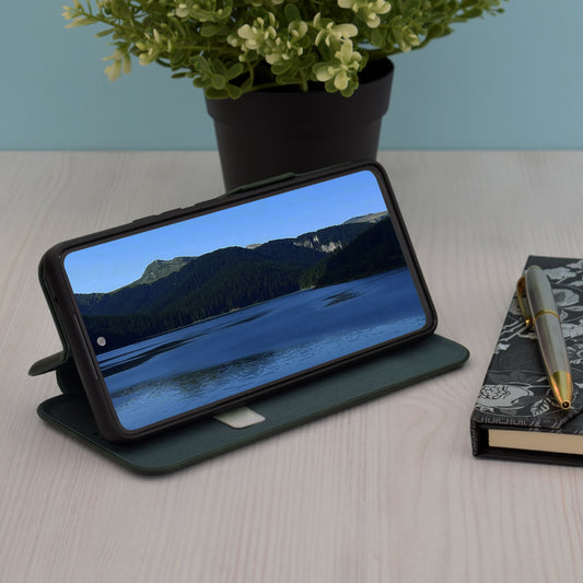 Futrola za Xiaomi Redmi Note 13 5G, Techsuit, Safe Wallet Plus, Zelena