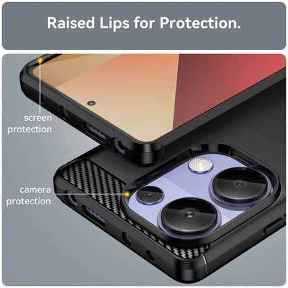 Futrola za Xiaomi Redmi Note 13 Pro 4G / Poco M6 Pro 4G, Techsuit, Karbon, Plava