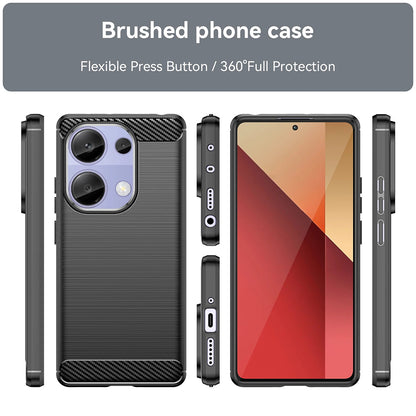 Futrola za Xiaomi Redmi Note 13 Pro 4G / Poco M6 Pro 4G, Techsuit, Karbon, Plava