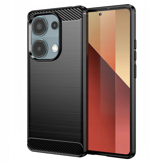 Futrola za Xiaomi Redmi Note 13 Pro 4G / Poco M6 Pro 4G, Techsuit, Karbon, Crna
