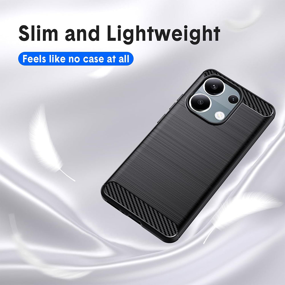 Futrola za Xiaomi Redmi Note 13 Pro 4G / Poco M6 Pro 4G, Techsuit, Karbon, Crna
