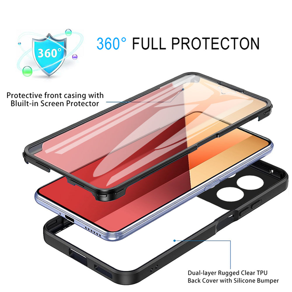 Futrola za Xiaomi Redmi Note 13 Pro 4G / Poco M6 Pro 4G, Techsuit, ColorVerse 360, Crna