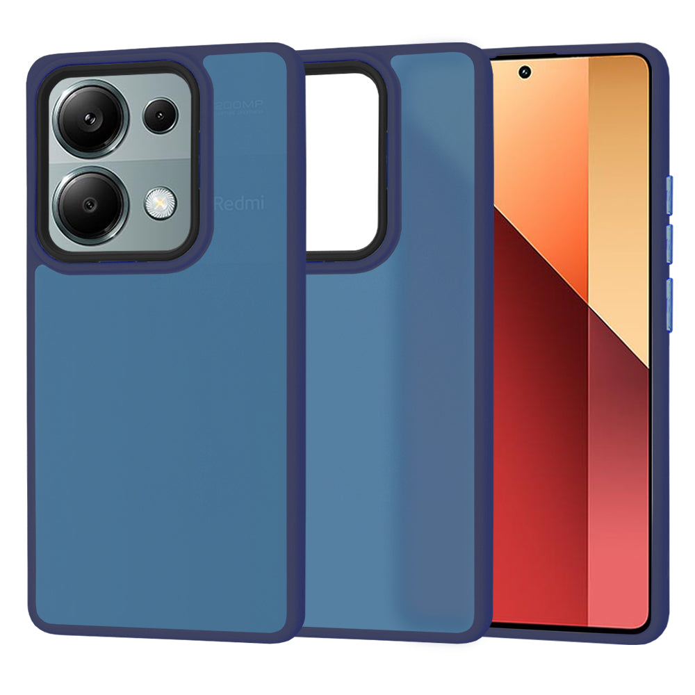 Futrola za Xiaomi Redmi Note 13 Pro 4G / Poco M6 Pro 4G, Techsuit, HaloFrost, Tamnoplava