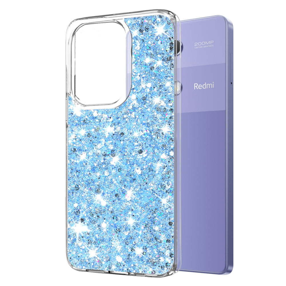 Futrola za Xiaomi Redmi Note 13 Pro 4G / Poco M6 Pro 4G, Techsuit, Sparkly Glitter, Plava