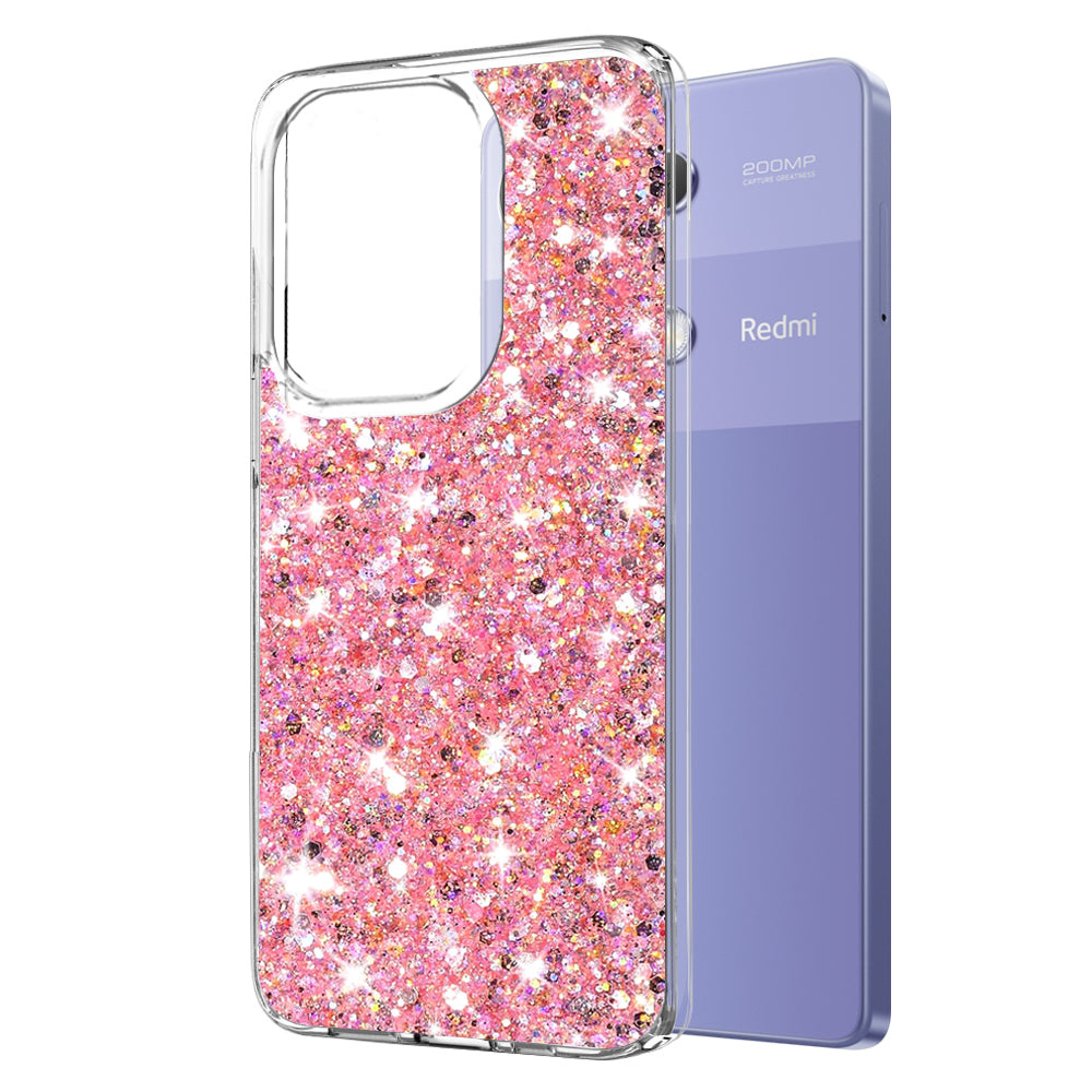 Futrola za Xiaomi Redmi Note 13 Pro 4G / Poco M6 Pro 4G, Techsuit, Sparkly Glitter, Roze