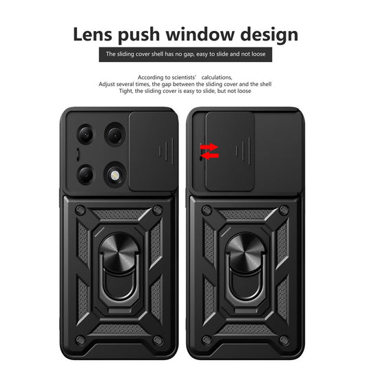 Futrola za Xiaomi Redmi Note 13 Pro 4G / Poco M6 Pro 4G, Techsuit, CamShield, Crna