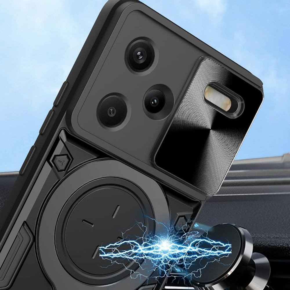 Futrola za Xiaomi Redmi Note 13 Pro+, Techsuit, CamGuard Pro, Crna
