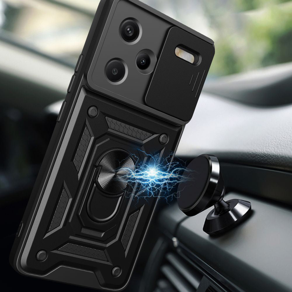 Futrola za Xiaomi Redmi Note 13 Pro+, Techsuit, CamShield, Crna