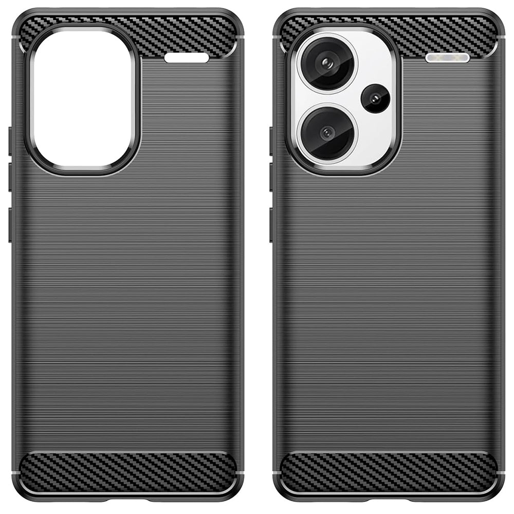 Futrola za Xiaomi Redmi Note 13 Pro+, Techsuit, Karbon, Crna
