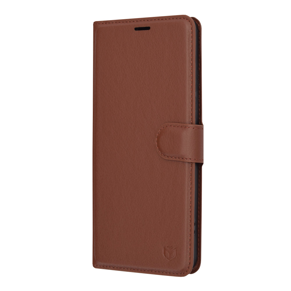 Futrola za Xiaomi Redmi Note 13 Pro+, Techsuit, Leather Folio, Braon