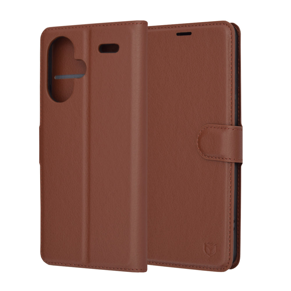 Futrola za Xiaomi Redmi Note 13 Pro+, Techsuit, Leather Folio, Braon