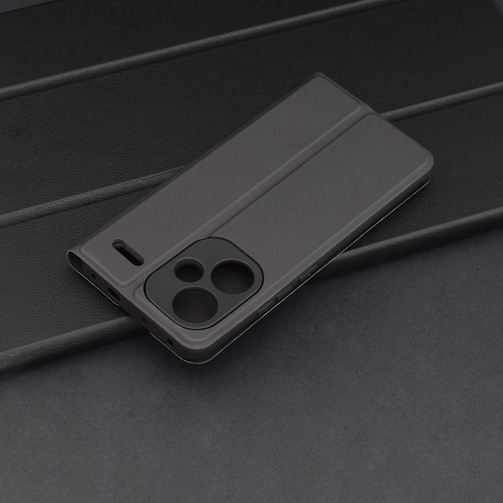 Futrola za Xiaomi Redmi Note 13 Pro+, Techsuit, Magskin Book, Crna