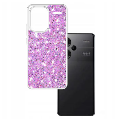 Futrola za Xiaomi Redmi Note 13 Pro+, Techsuit, Sparkly Glitter, Magenta