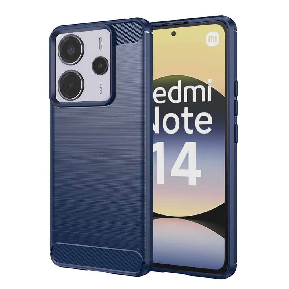 Futrola za Xiaomi Redmi Note 14 4G (Regionalna), Techsuit, Karbon, Plava