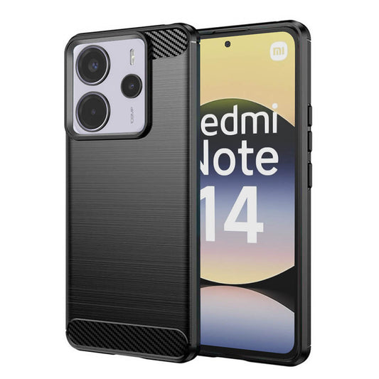 Futrola za Xiaomi Redmi Note 14 4G (Regionalna), Techsuit, Karbon, Crna
