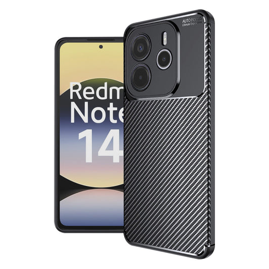 Futrola za Xiaomi Redmi Note 14 4G (Regionalna), Techsuit, CarbonFiber, Crna