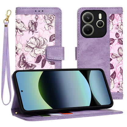 Futrola za Xiaomi Redmi Note 14 4G (Regionalna), Techsuit, FlipCraft, Ljubičasta