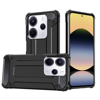 Futrola za Xiaomi Redmi Note 14 4G (Regional), Techsuit, Hybrid Armor, Crna