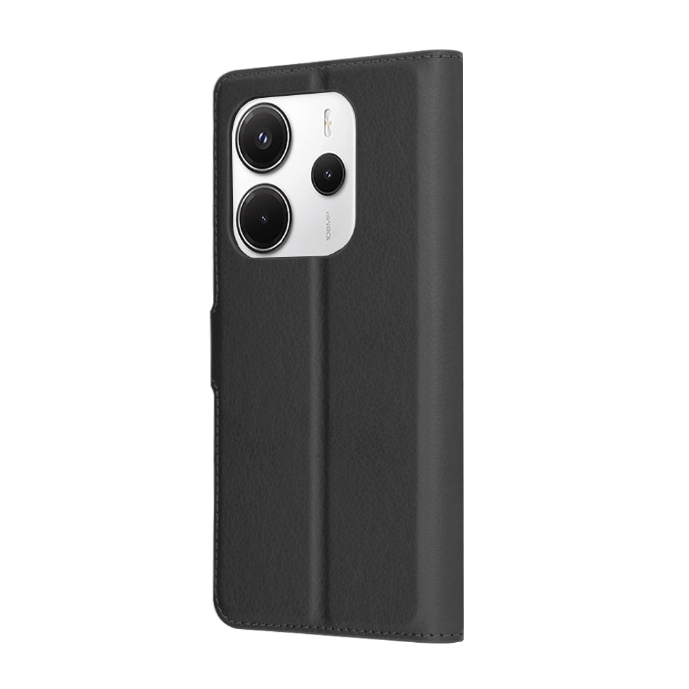 Futrola za Xiaomi Redmi Note 14 4G (Regionalna), Techsuit, Kožna Folio, Crna