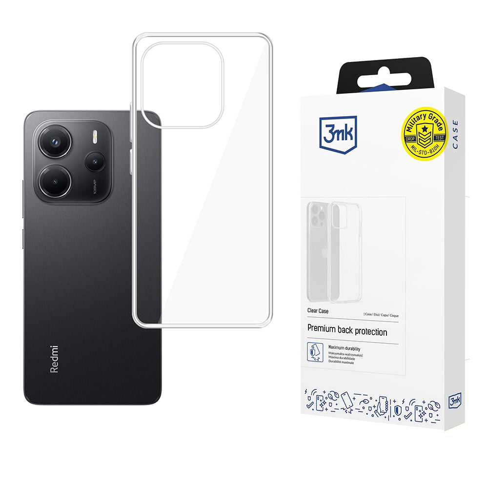 Futrola za Xiaomi Redmi Note 14 4G (Standard), 3MK, Clear, Providna