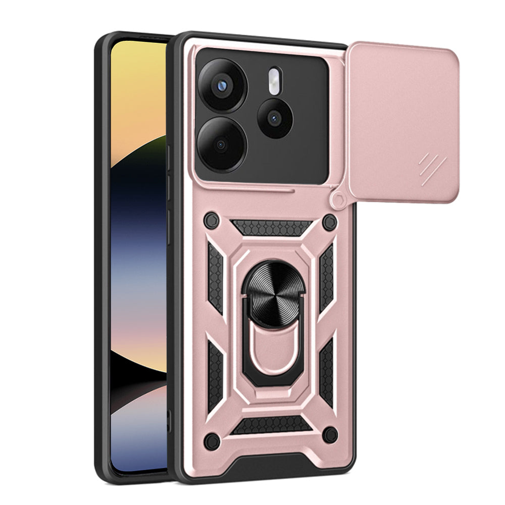 Futrola za Xiaomi Redmi Note 14 4G (Standard), Techsuit, CamShield, Roze