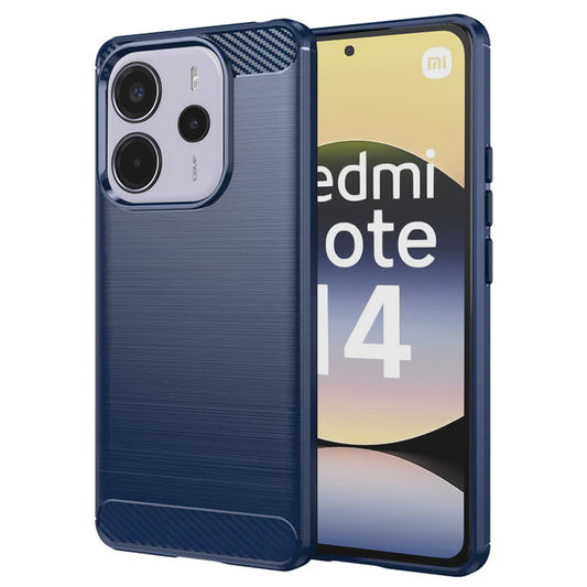Futrola za Xiaomi Redmi Note 14 4G (Standard), Techsuit, Karbon, Plava