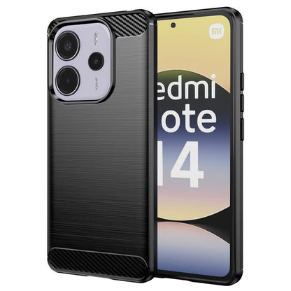 Futrola za Xiaomi Redmi Note 14 4G (Standard), Techsuit, Karbon, Crna