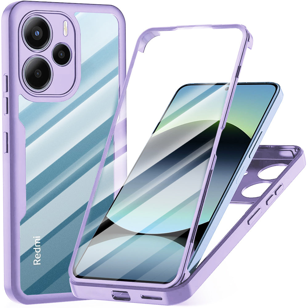 Futrola za Xiaomi Redmi Note 14 4G (Standard), Techsuit, ColorVerse 360, Ljubičasta