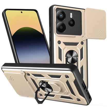 Futrola za Xiaomi Redmi Note 14 5G, Techsuit, CamShield, Zlatna