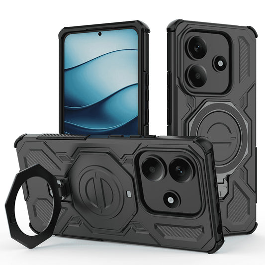 Futrola za Xiaomi Redmi Note 14 5G, Techsuit, Carbon Shield Pro, Crna