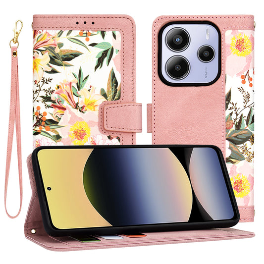 Futrola za Xiaomi Redmi Note 14 5G, Techsuit, FlipCraft, Roze
