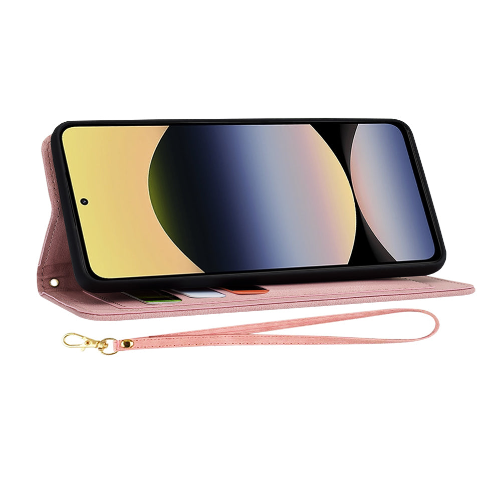Futrola za Xiaomi Redmi Note 14 5G, Techsuit, FlipCraft, Roze