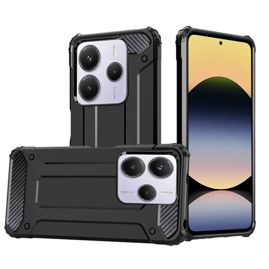 Futrola za Xiaomi Redmi Note 14 5G, Techsuit, Hybrid Armor, Crna