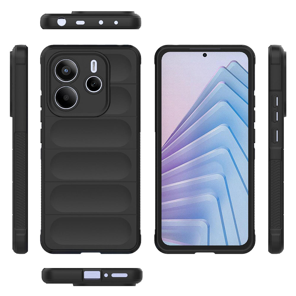 Futrola za Xiaomi Redmi Note 14 5G, Techsuit, Magic Shield, Crna