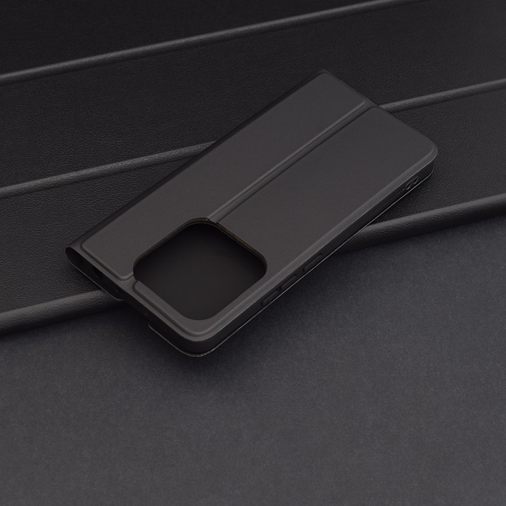 Futrola za Xiaomi Redmi Note 14 5G, Techsuit, Magskin Book, Crna