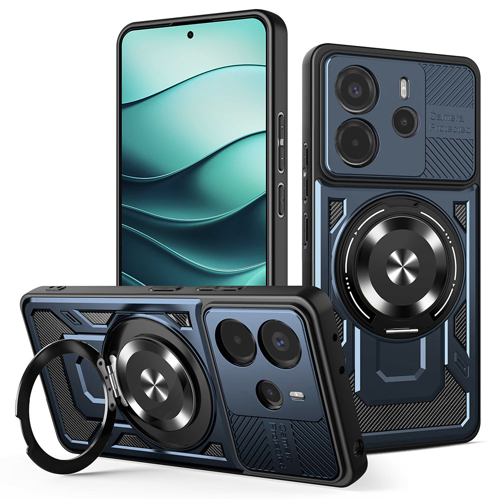 Futrola za Xiaomi Redmi Note 14 5G, Techsuit, RuggedCam, Plava