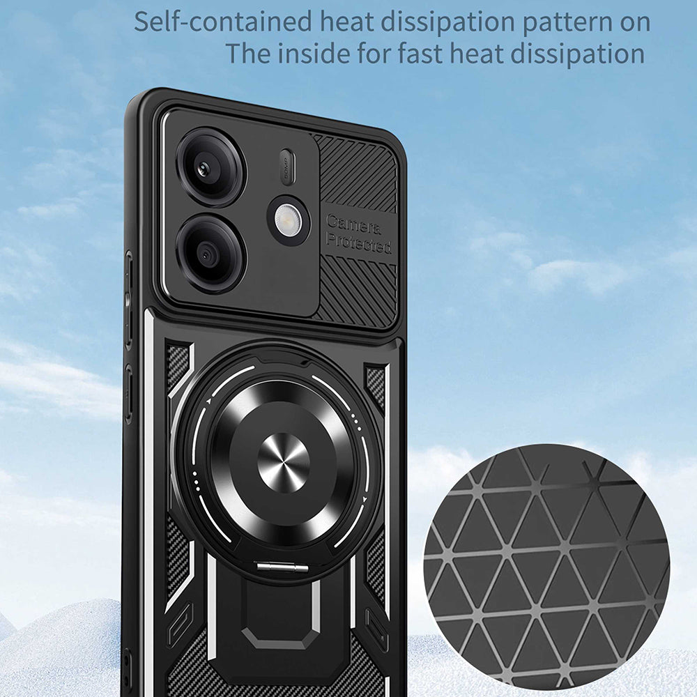 Futrola za Xiaomi Redmi Note 14 5G, Techsuit, RuggedCam, Ljubičasta