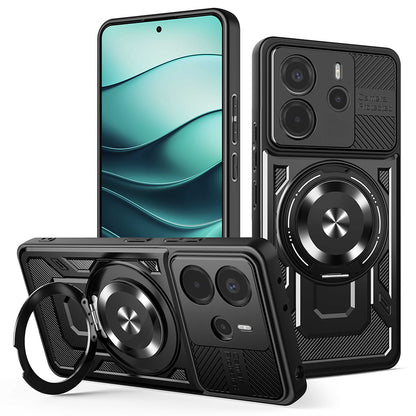 Futrola za Xiaomi Redmi Note 14 5G, Techsuit, RuggedCam, Crna