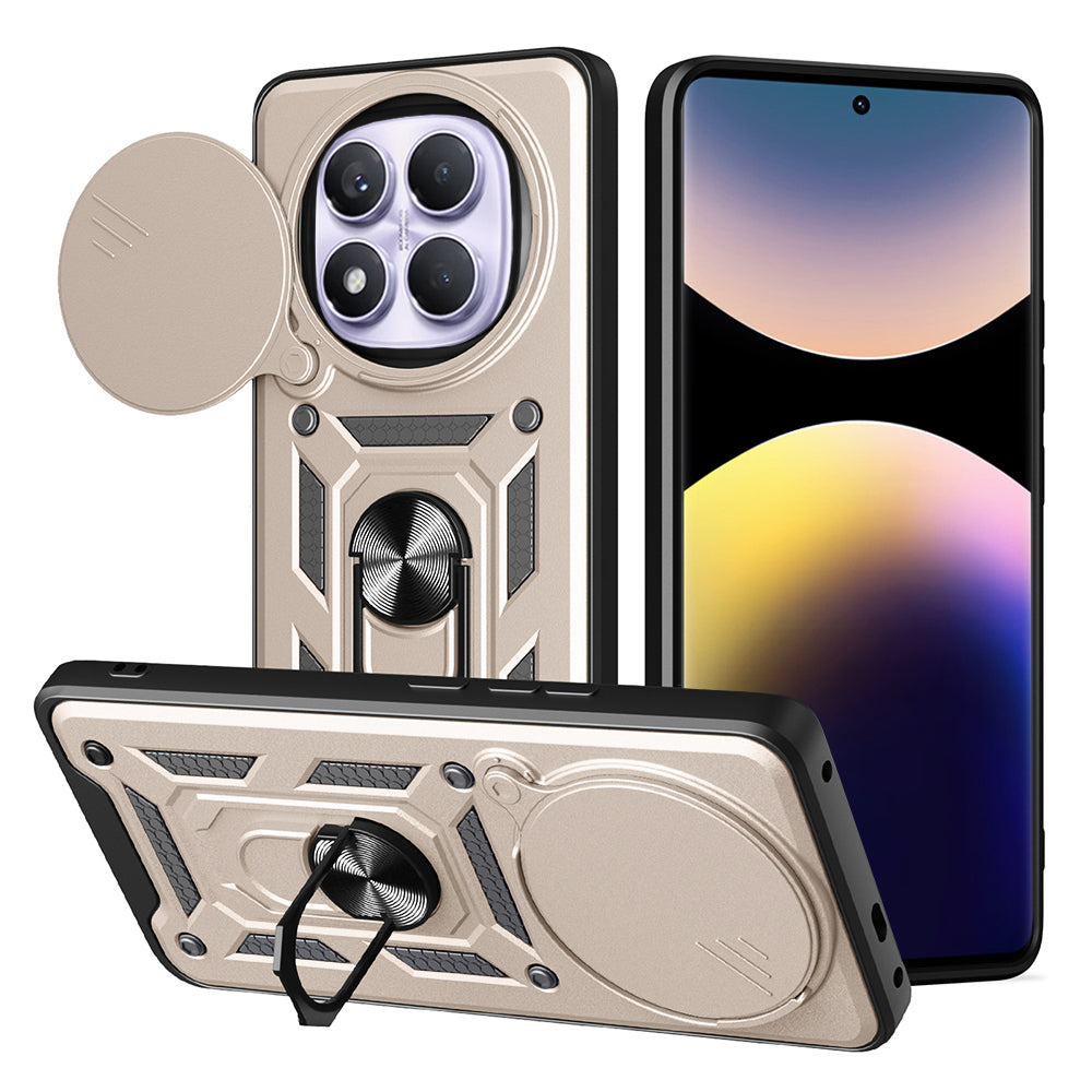 Futrola za Xiaomi Redmi Note 14 Pro 4G, Techsuit, CamShield, Zlatna