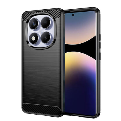 Futrola za Xiaomi Redmi Note 14 Pro 4G, Techsuit, Karbon, Crna
