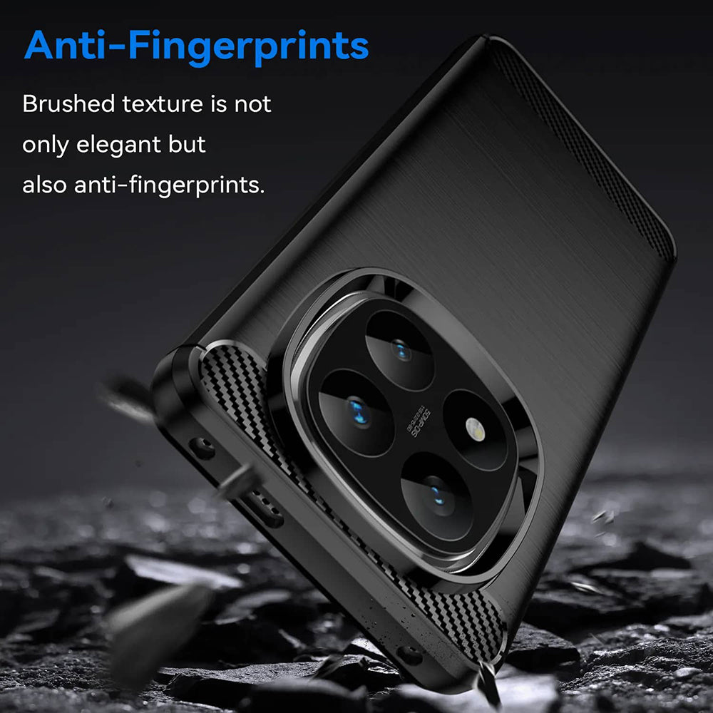 Futrola za Xiaomi Redmi Note 14 Pro 4G, Techsuit, Karbon, Crna